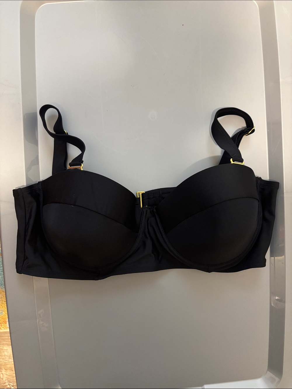 Fashion to Figure Black Convertible Strapless Bra with Removable Straps